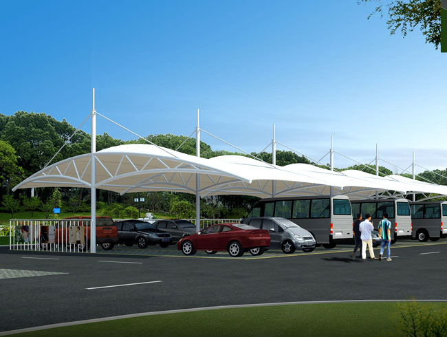膜結(jié)構(gòu)停車棚比傳統(tǒng)遮陽車棚優(yōu)勢在哪？