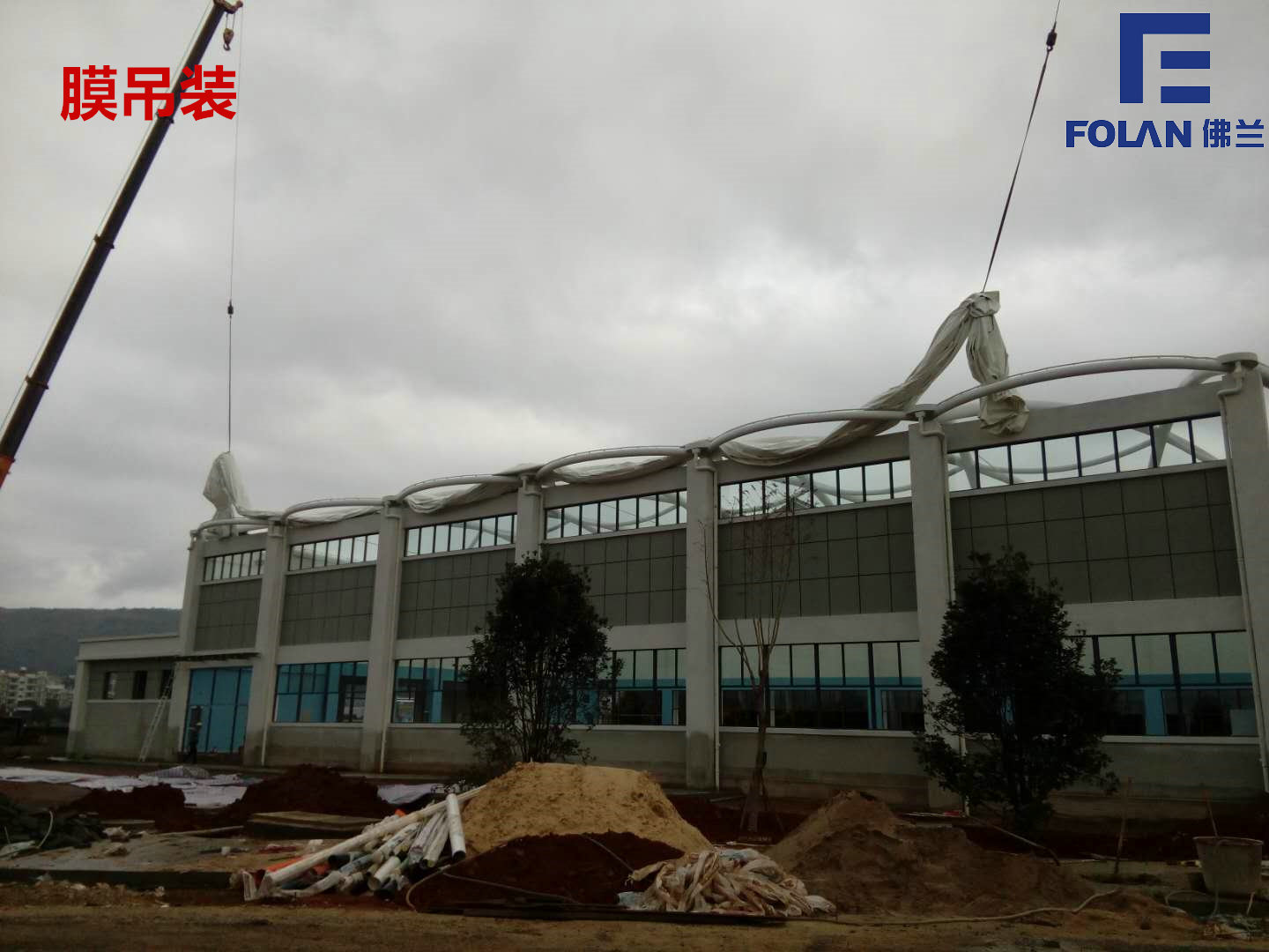 膜結(jié)構(gòu)安裝流程 膜結(jié)構(gòu)安裝流程