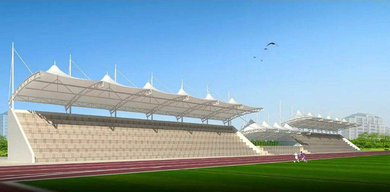 體育場膜結(jié)構(gòu)看臺土建施工