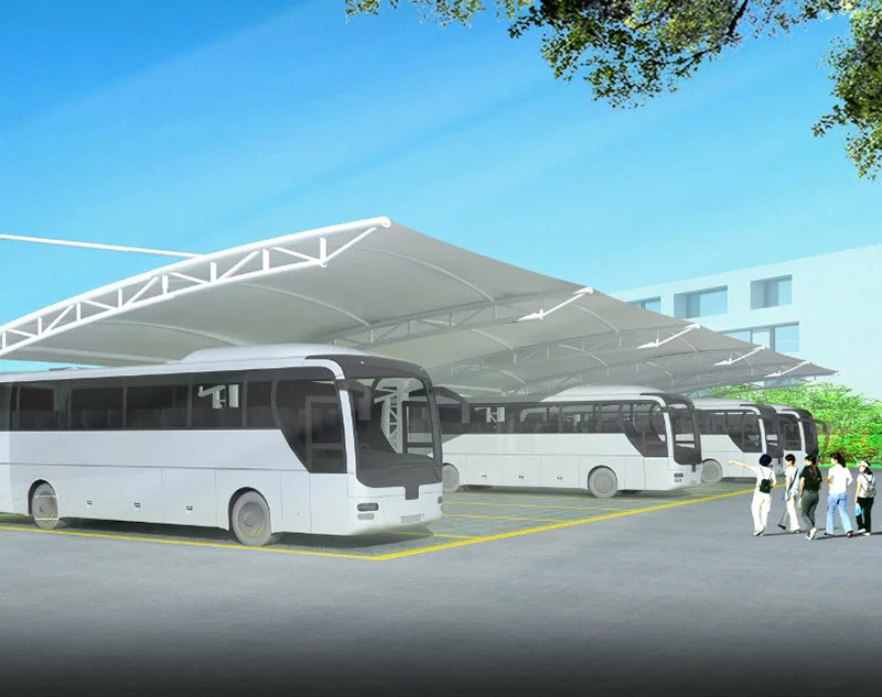 上海商場汽車膜結(jié)構(gòu)停車棚安裝知識(shí)