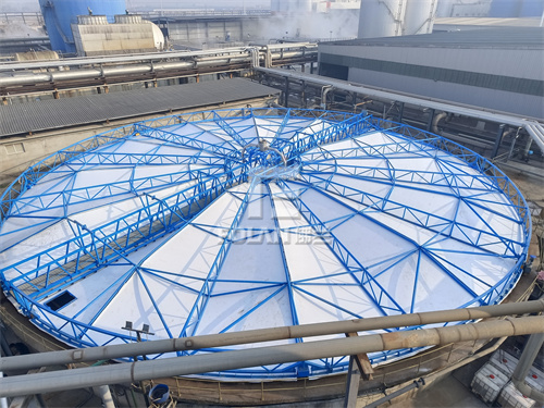 助力環(huán)保，佛蘭空間又一【污水池反吊膜】項(xiàng)目順利竣工